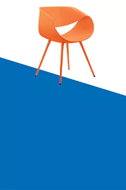 Oranje stoel